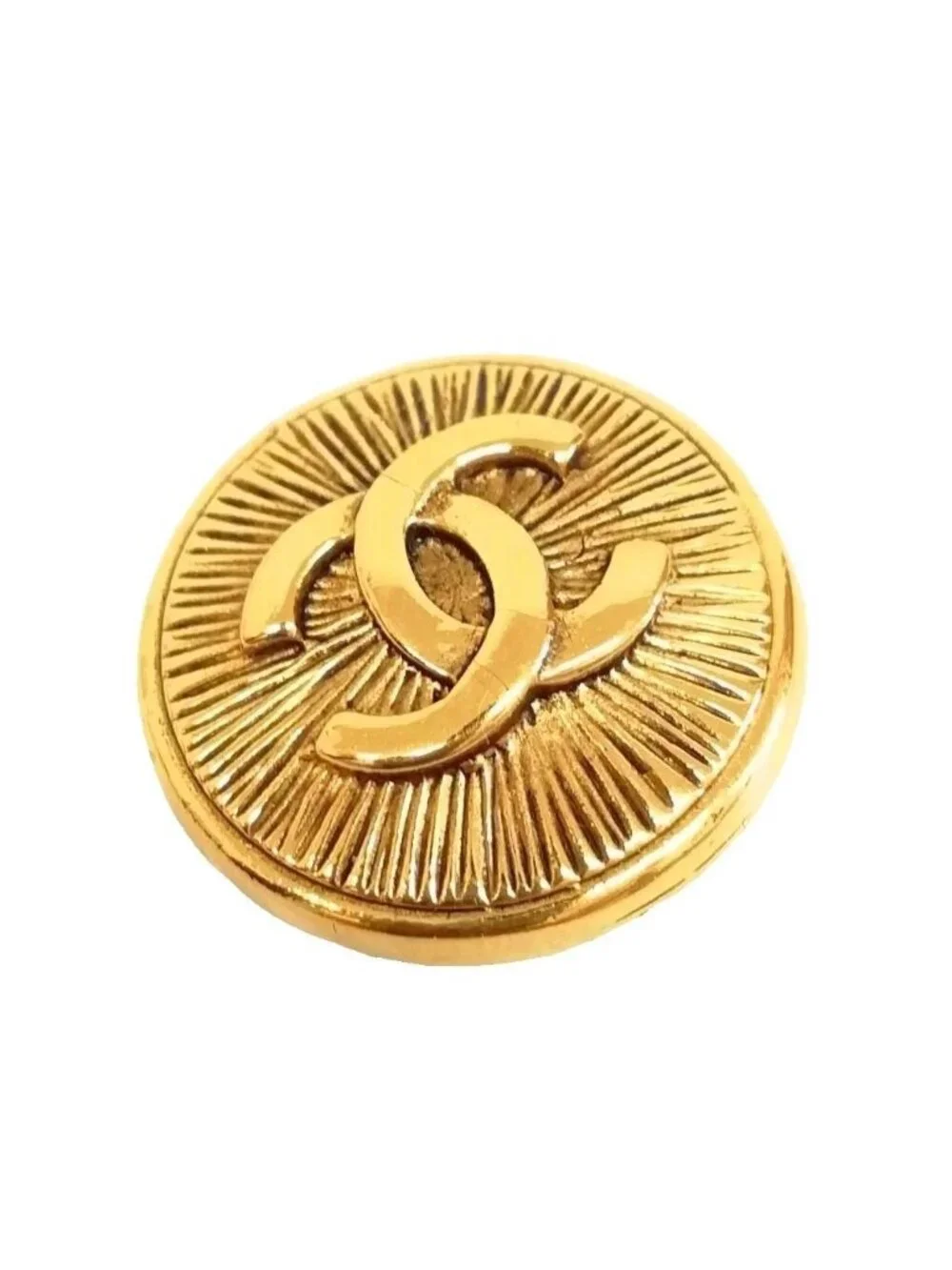 Chanel Vintage CC Logo Single Earrings Gold